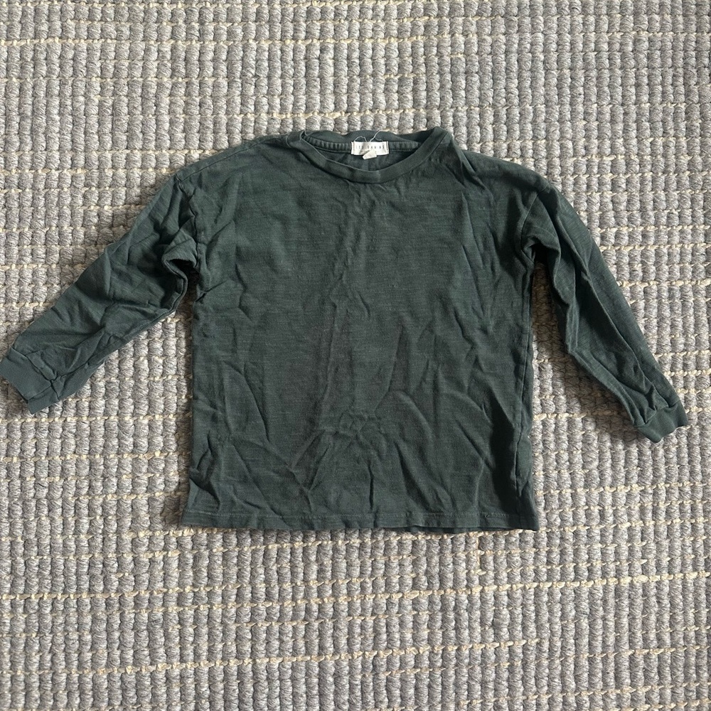 Les Gamins Kids Long Sleeve Green Shirt
